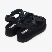 Camper Oruga Sandals Black - Womens Singapore MQNZYM-036